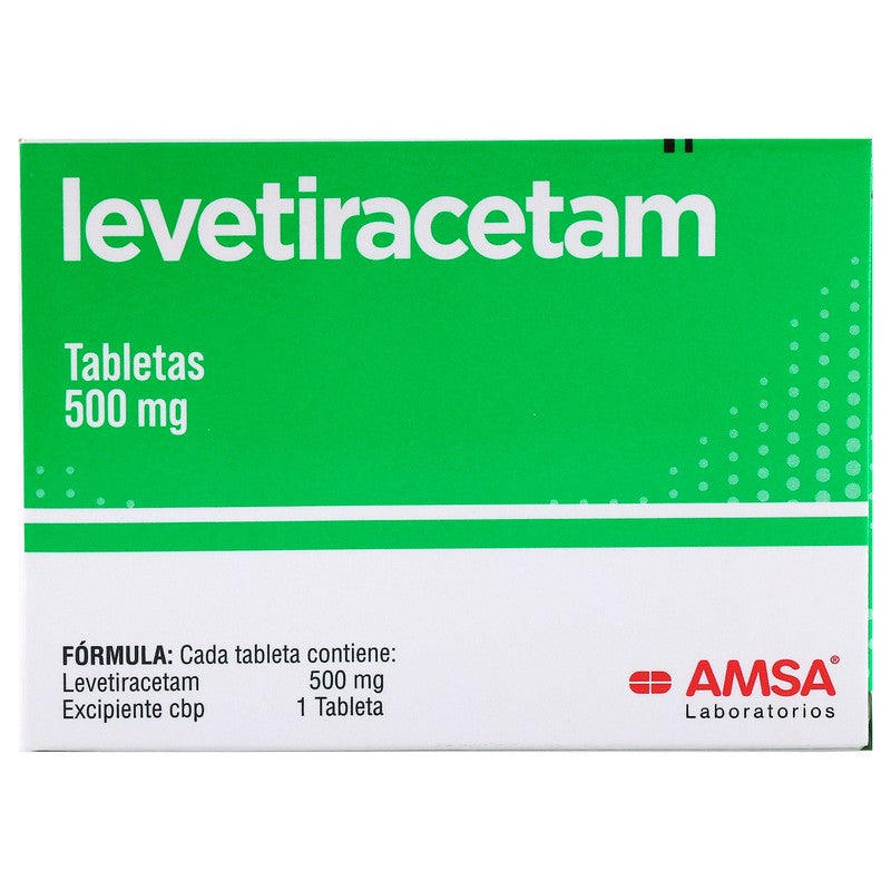 Levetiracetam 500 Mg Con 60 Tabletas Amsa 7501349021112, 2