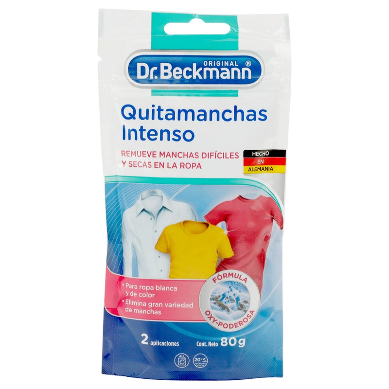 Limpiador Dr Beckman Quitamanchas Intenso Para Ropa 80 G 4008455567013 