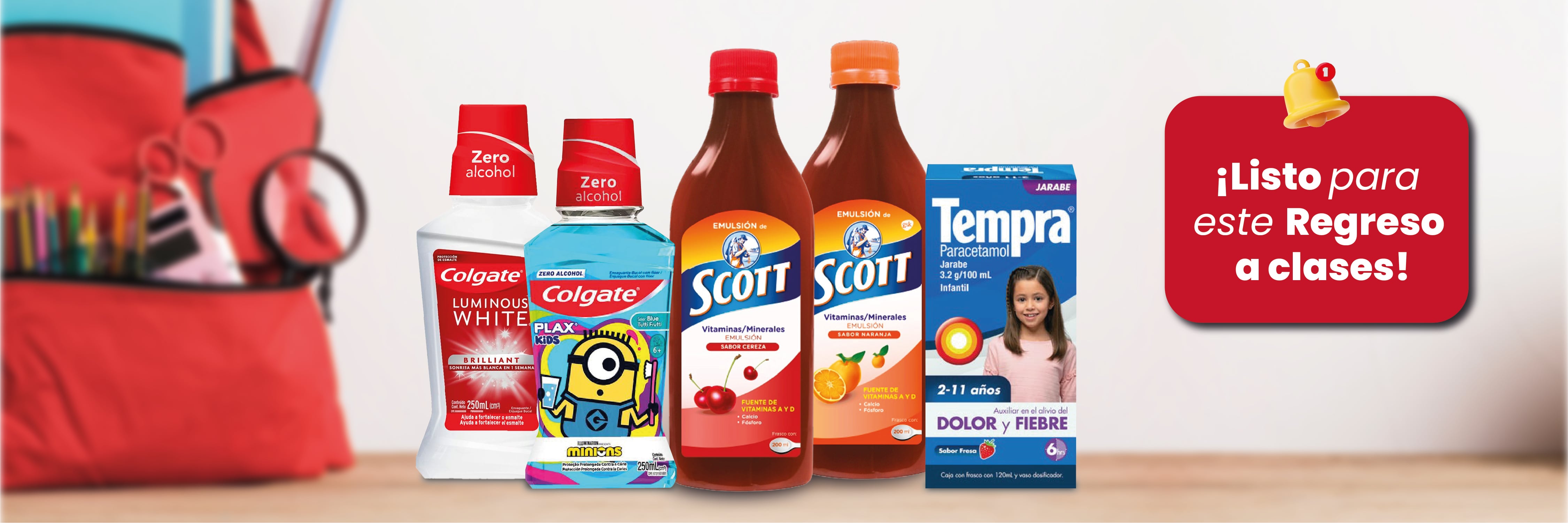 Listo para este regreso a clases productos de farmacias San Jorge