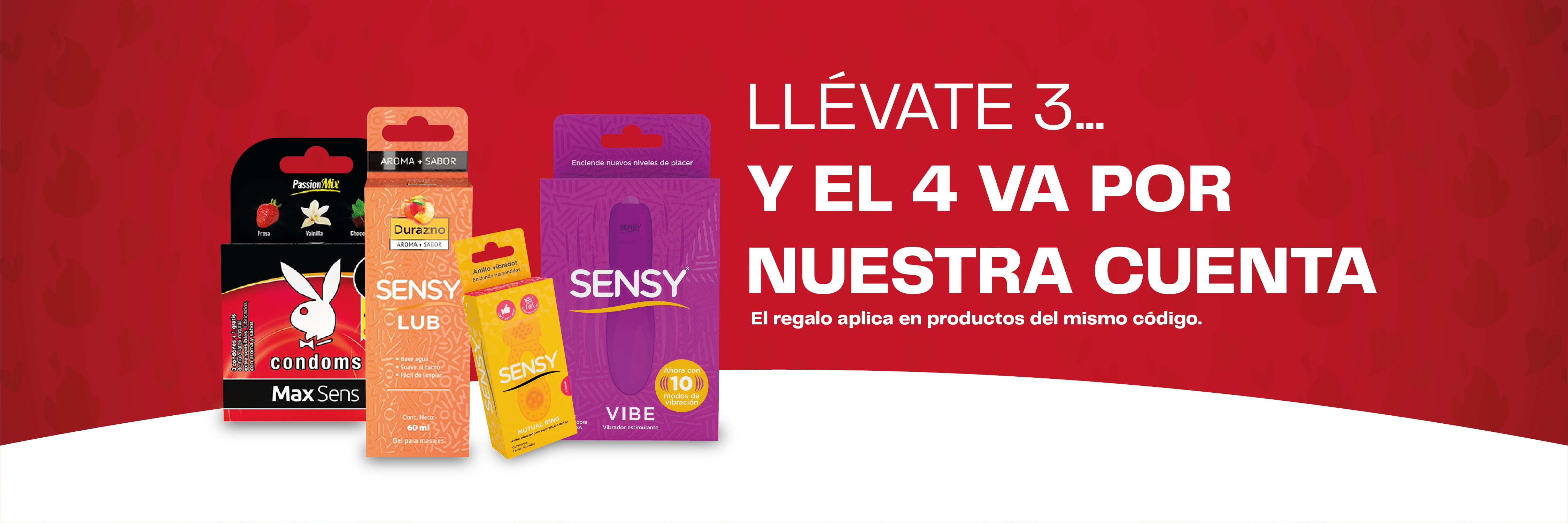 Llévate 3 piezas y la 4ta va por nuestra cuenta, en Farmacias San Jorge tienes grandes promociones