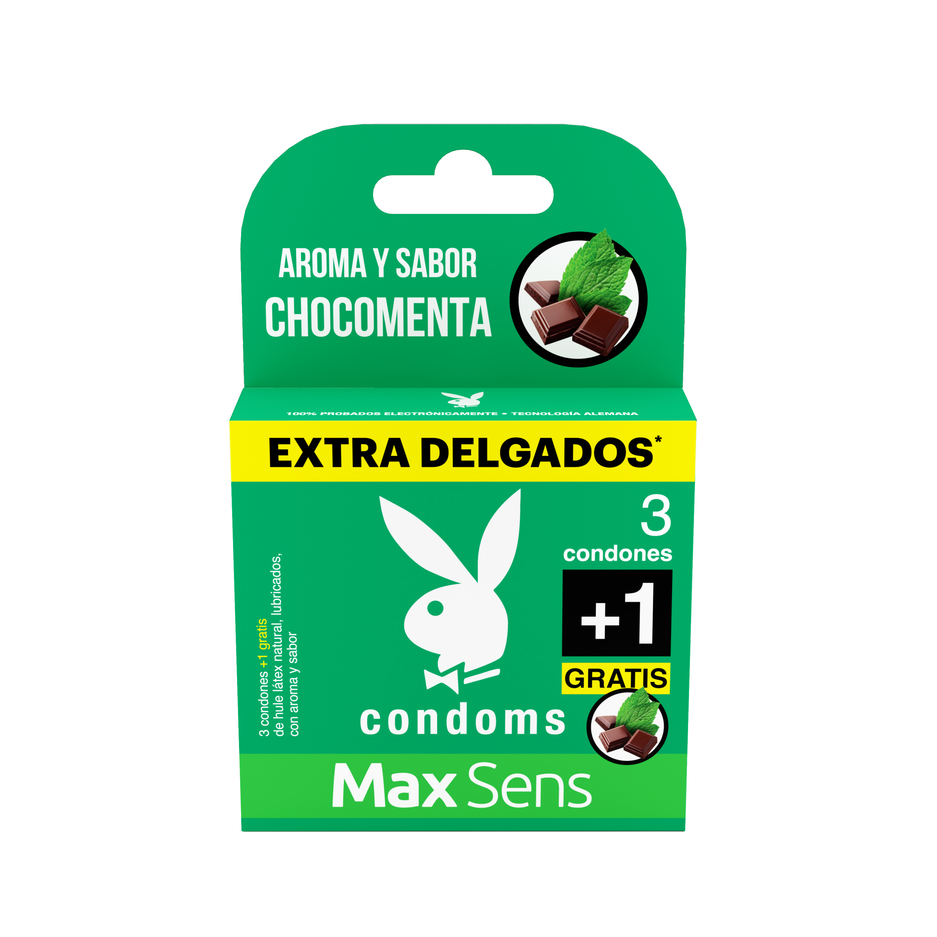 Preservativo Playboy Max Sen Ch Menta  3+1