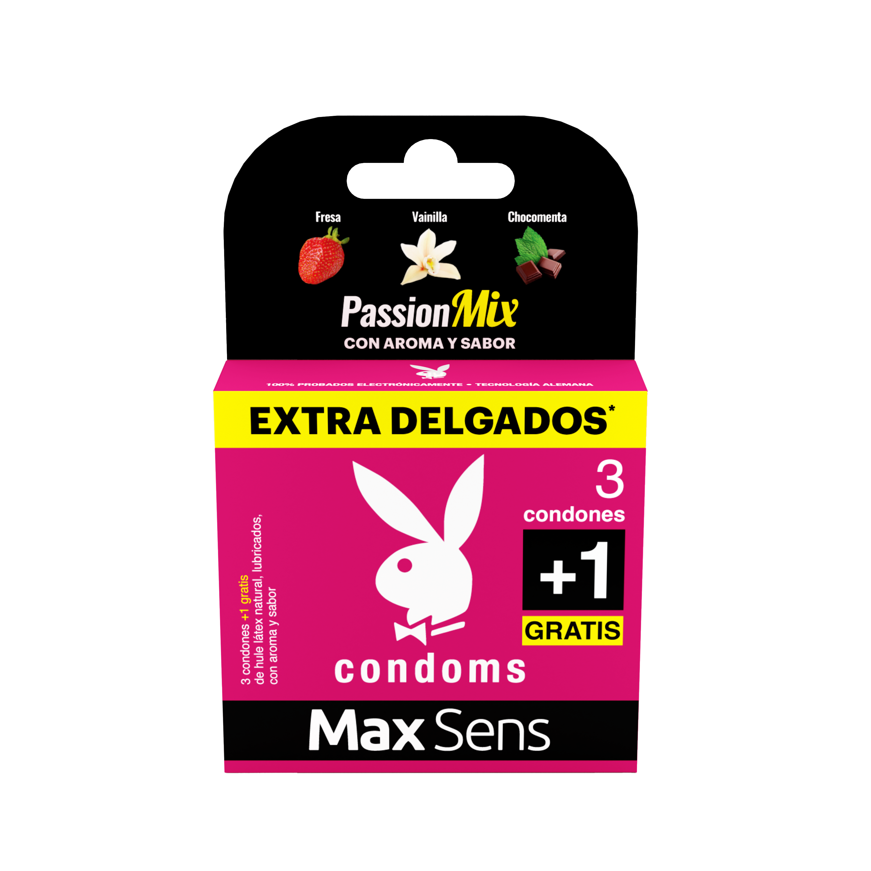 Preservativos  Playboy Passion Mix Con 3 Piezas