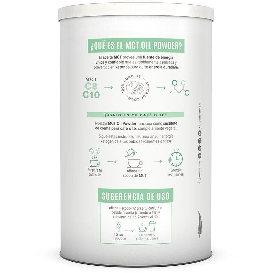 Bs Mct Oil Powder Natural Polvo 432 G Birdman
