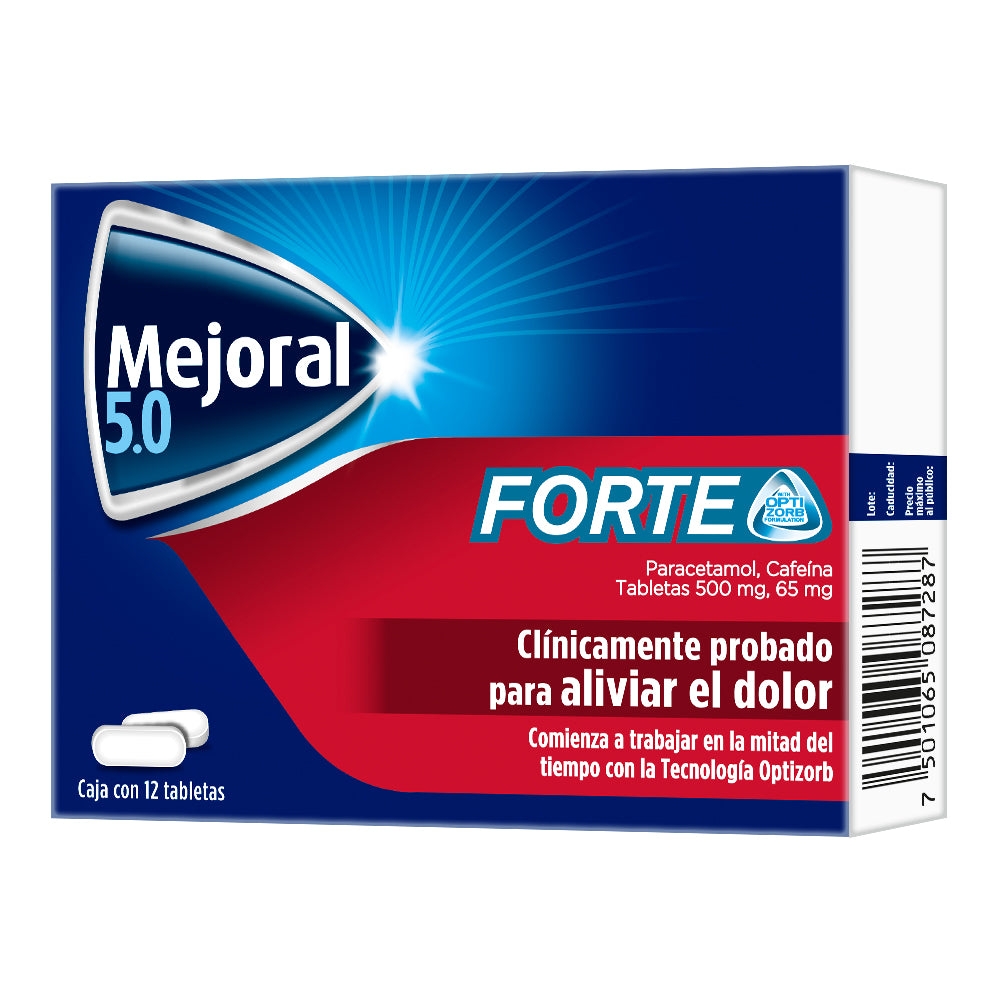 Mejoral Forte 5.0 500/65 Mg Con 12 Tabletas