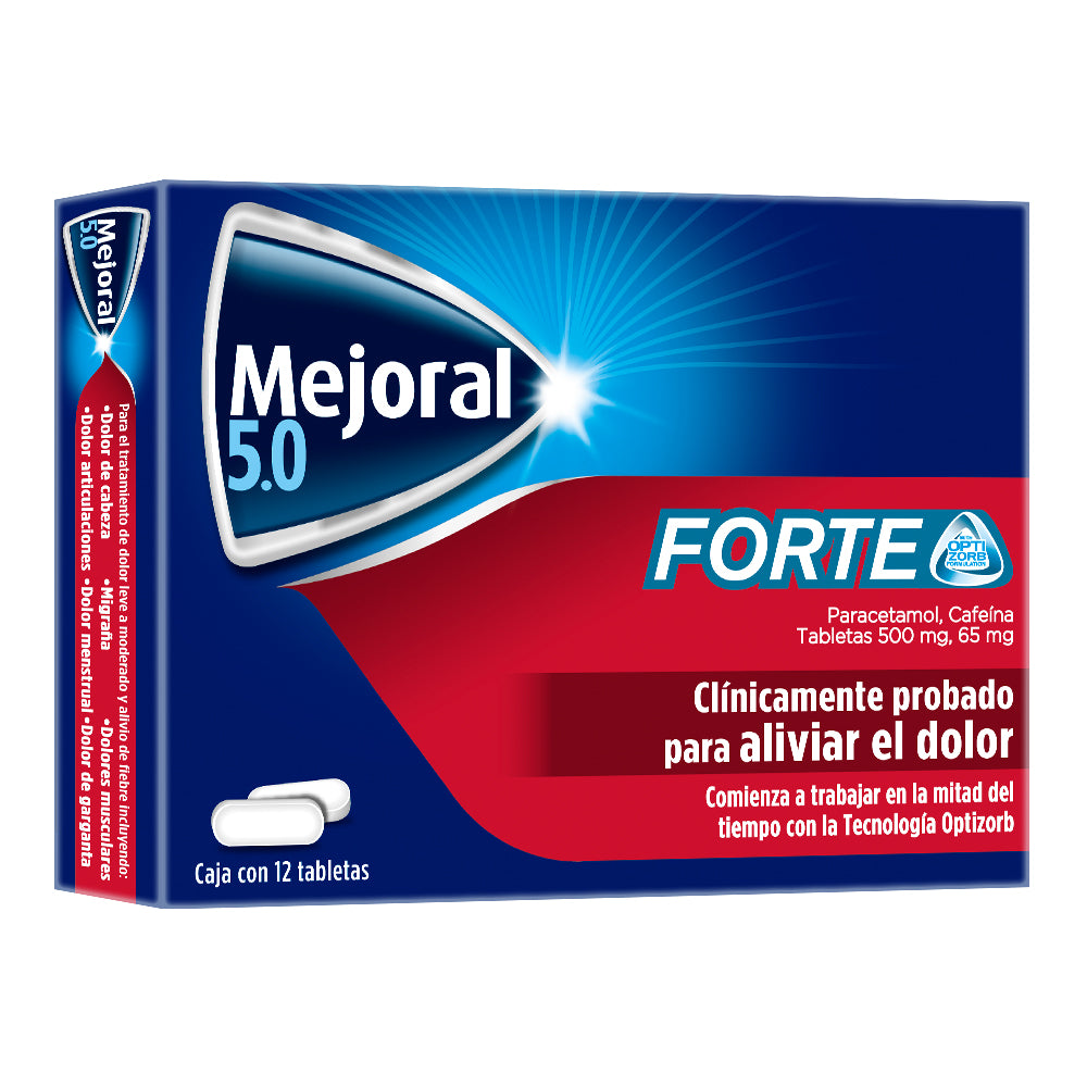 Mejoral Forte 5.0 500/65 Mg Con 12 Tabletas
