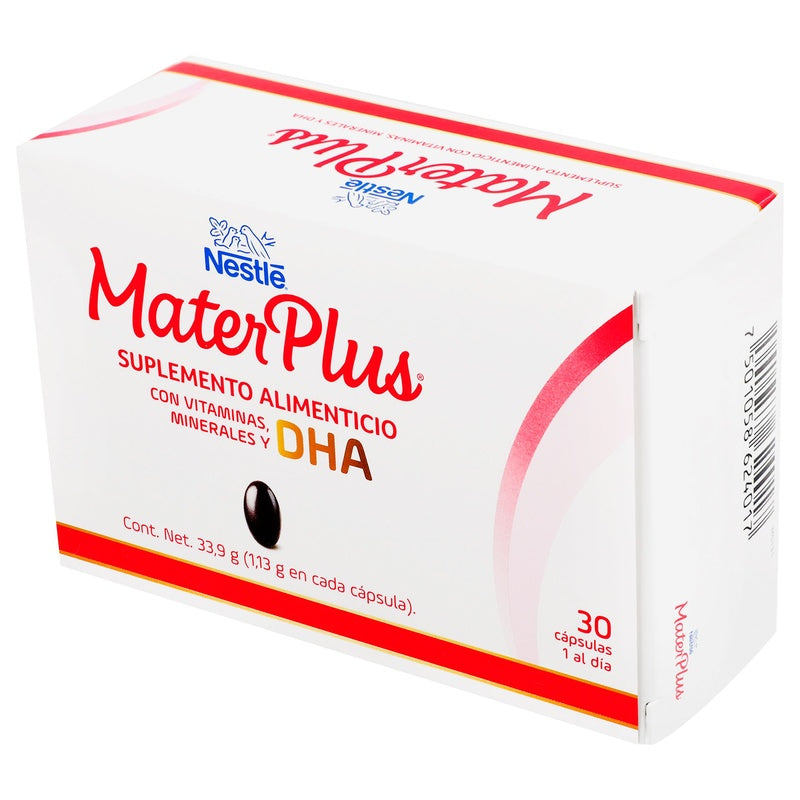 Materplus Suplemento Alimenticio Con 30 Capsulas 7501058624017  perfil 4