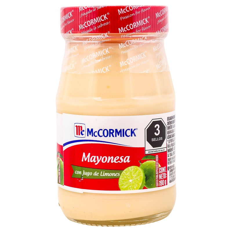 Mayonesa Mccormick 190 G 7501003340122  perfil 3