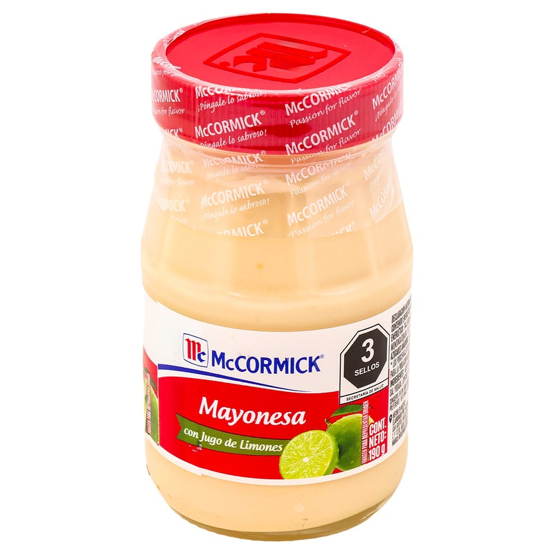 Mayonesa Mccormick 190 G 7501003340122  perfil 9