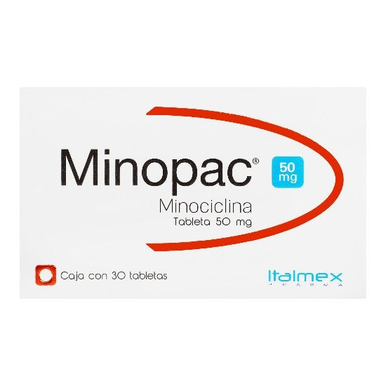 Minopac 50 Mg Con 30 Tabletas 7501390913114 