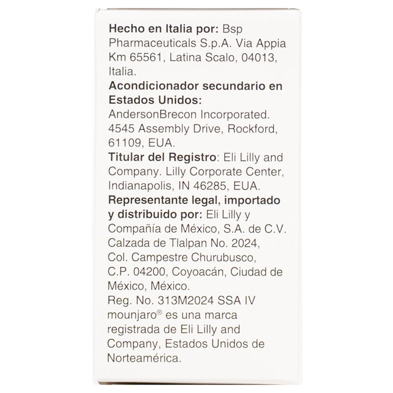 Mounjaro 2.5 Mg Solucion Inyectable Frasco Ampula 0.5 Ml 7501082243635