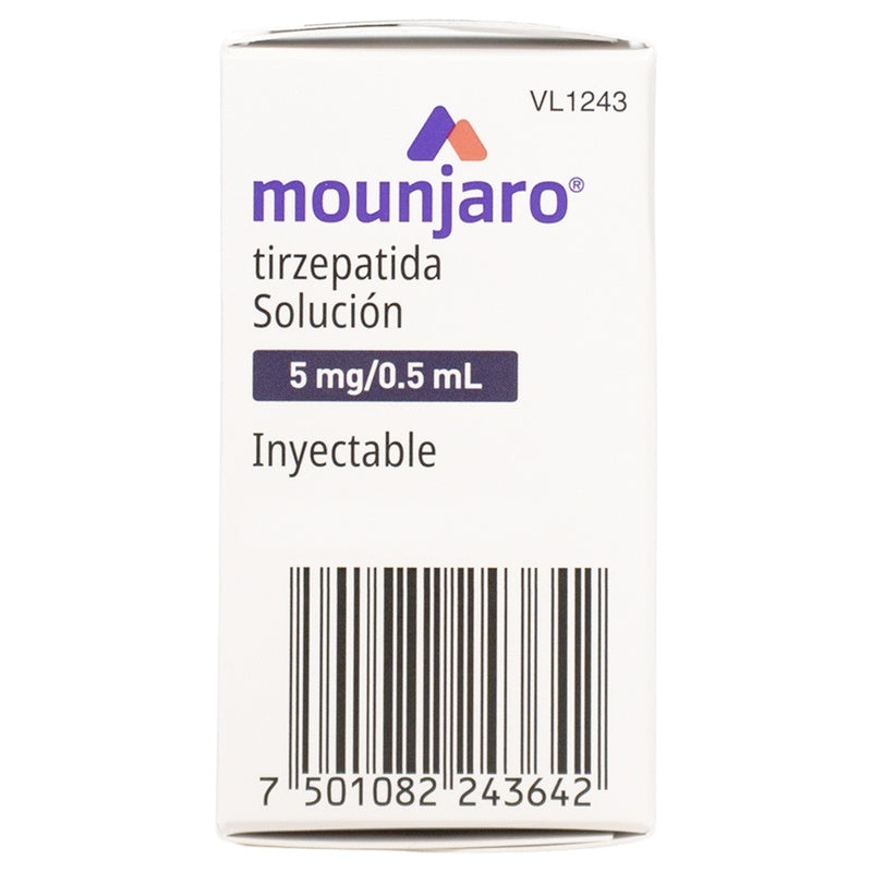 Mounjaro 5 Mg Solucion Inyectable Frasco Ampula 0.5 Ml