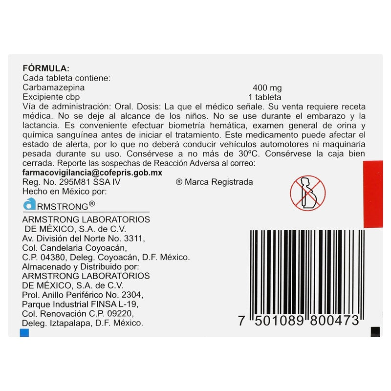Neugeron 400 Mg Con 20 Tabletas 7501089800473  perfil 7