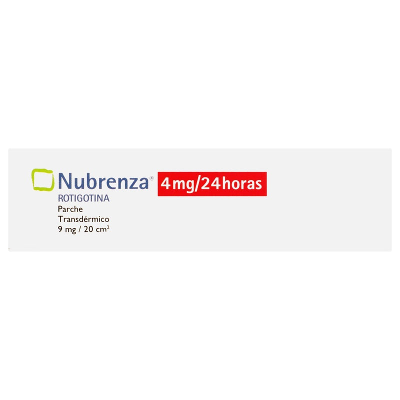 Nubrenza 4 Mg/24H Caja Con 14 Parches 7501088507038  perfil 3