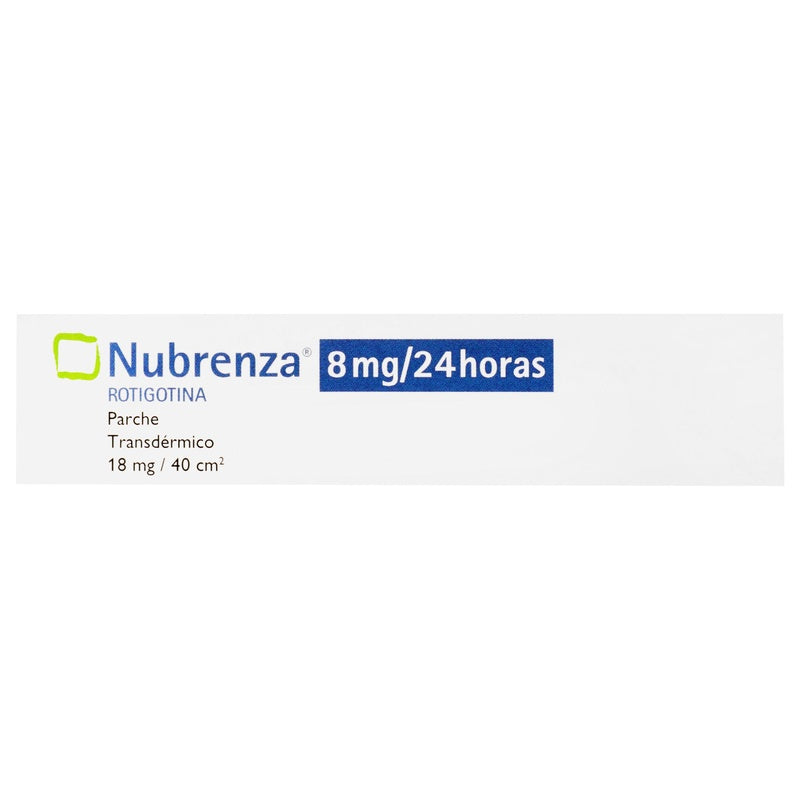 Nubrenza 8 Mg/24H Con 14 Parches 7501088507045  perfil 4