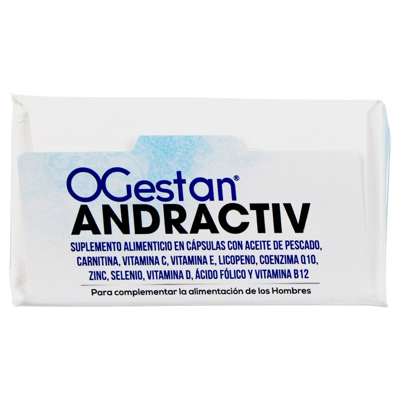 Ogestan Andractiv Suplemento Alimenticio Con 30 Capsulas 3701217201699  perfil 8