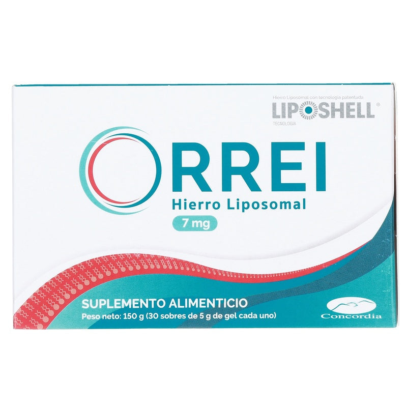 Orrei 7 Mg Suplemento Alimenticio Con 30 Sobres Gel 5 G 7502209710559  perfil 8