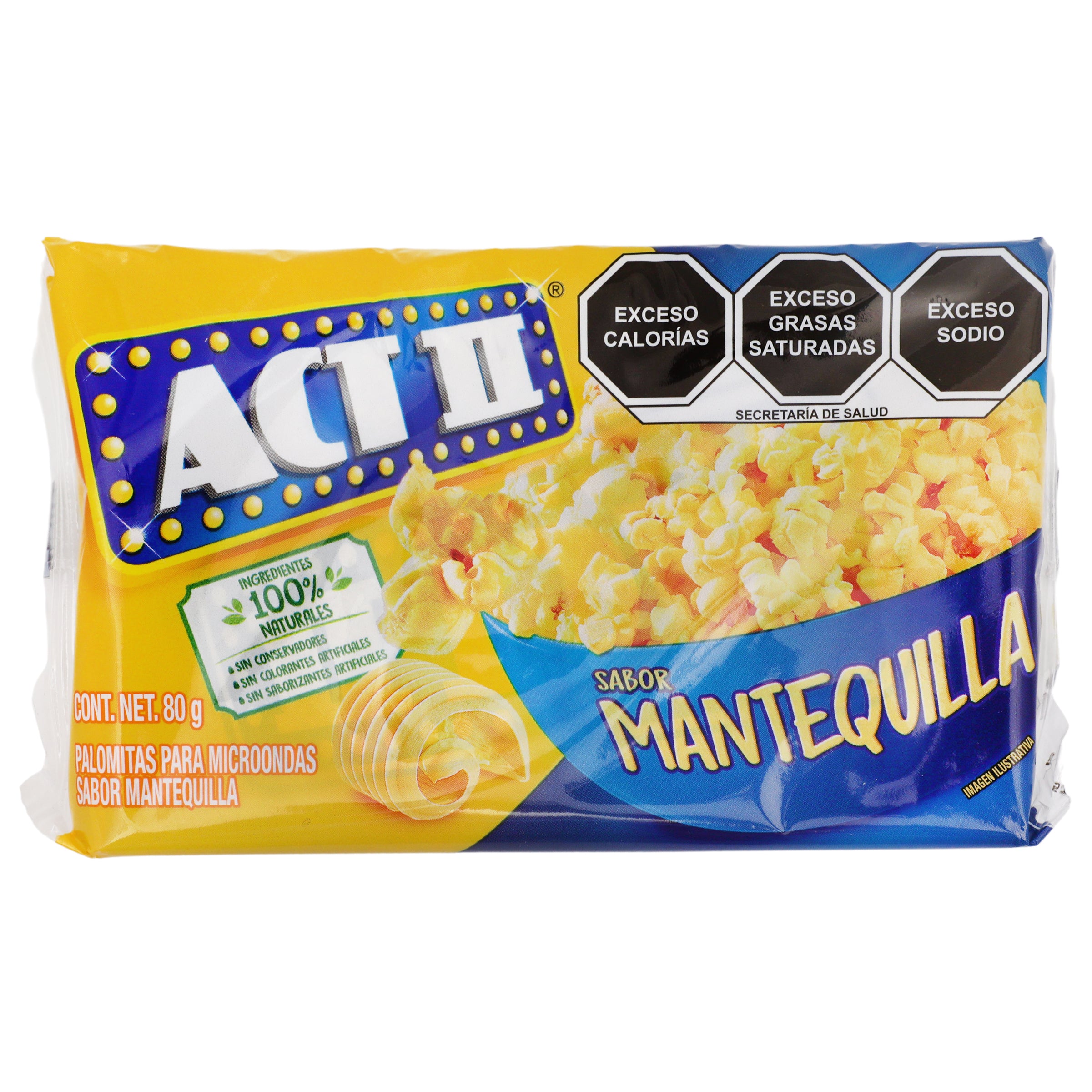 Palomitas Act Ii Mantequilla 80 G Pieza-1