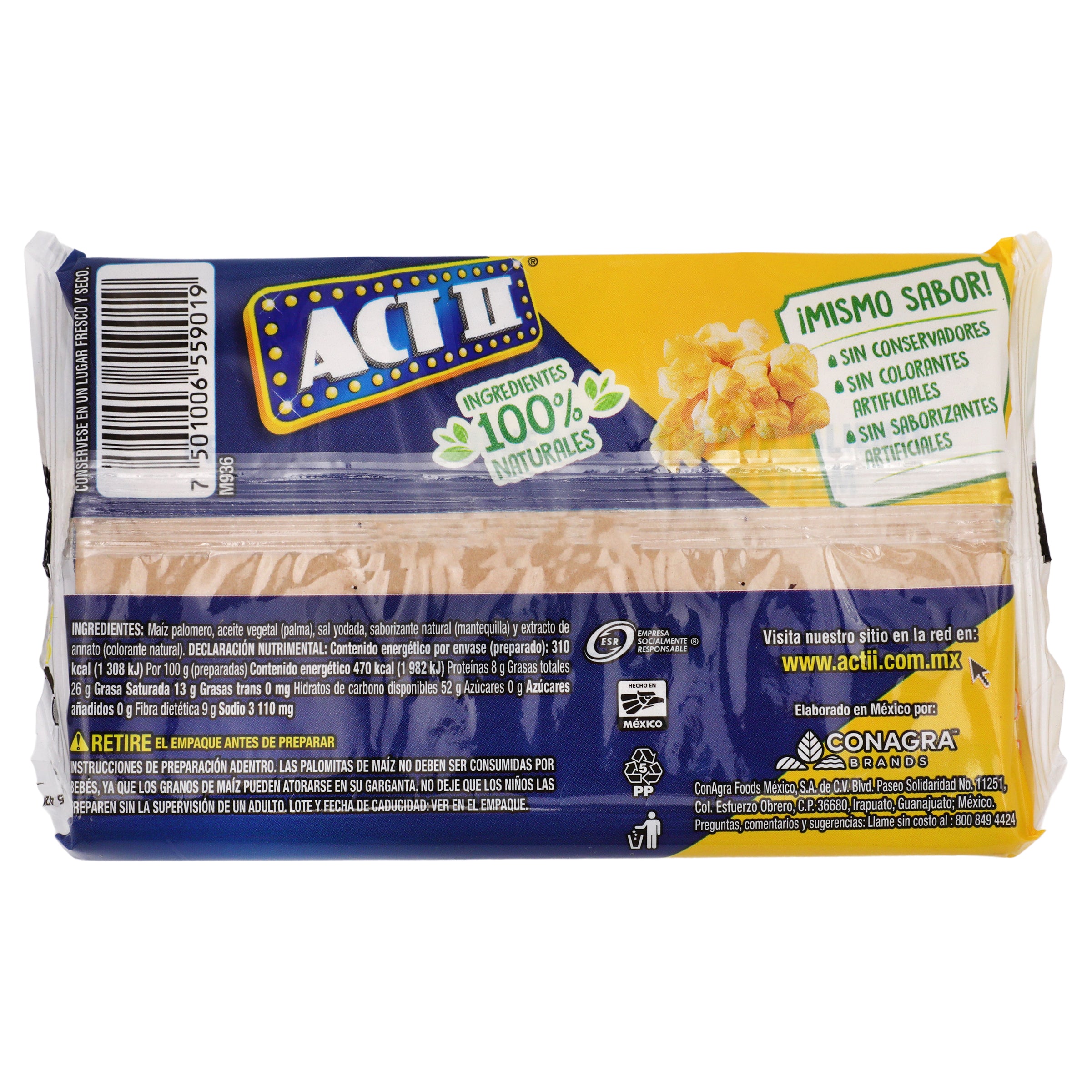 Palomitas Act Ii Mantequilla 80 G Pieza-2