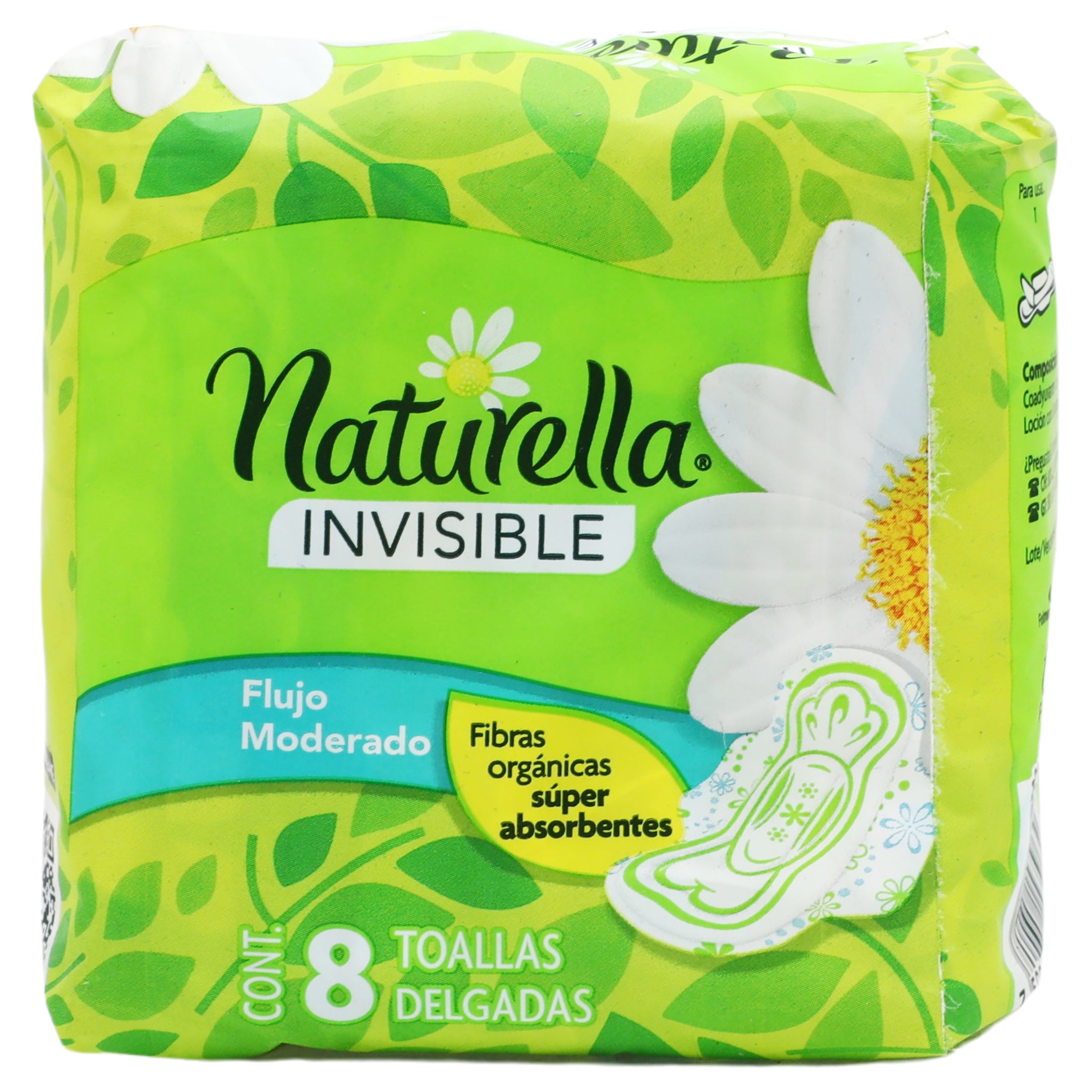 Toallas Sanitarias Naturella Invisible Flujo Moderado Con 8 Piezas-6