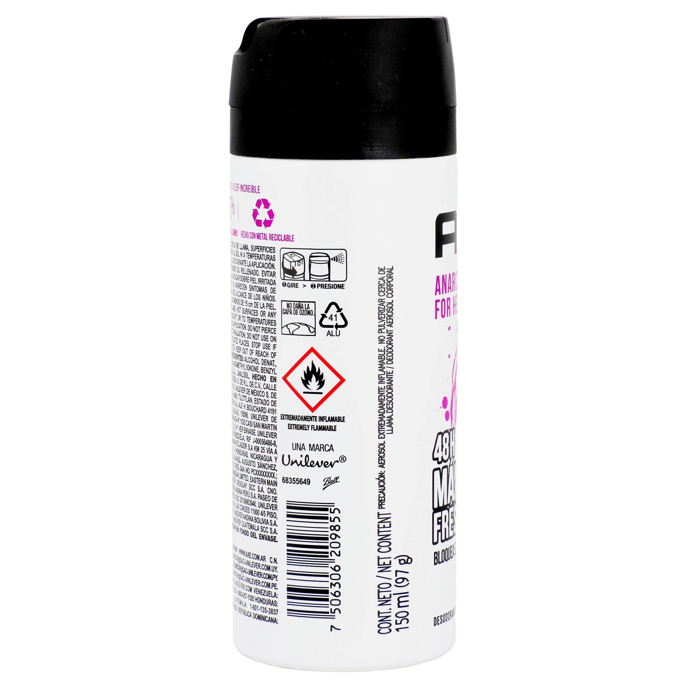 Desodorante Axe Anarcy Flo 48H Spray 150 Ml-2