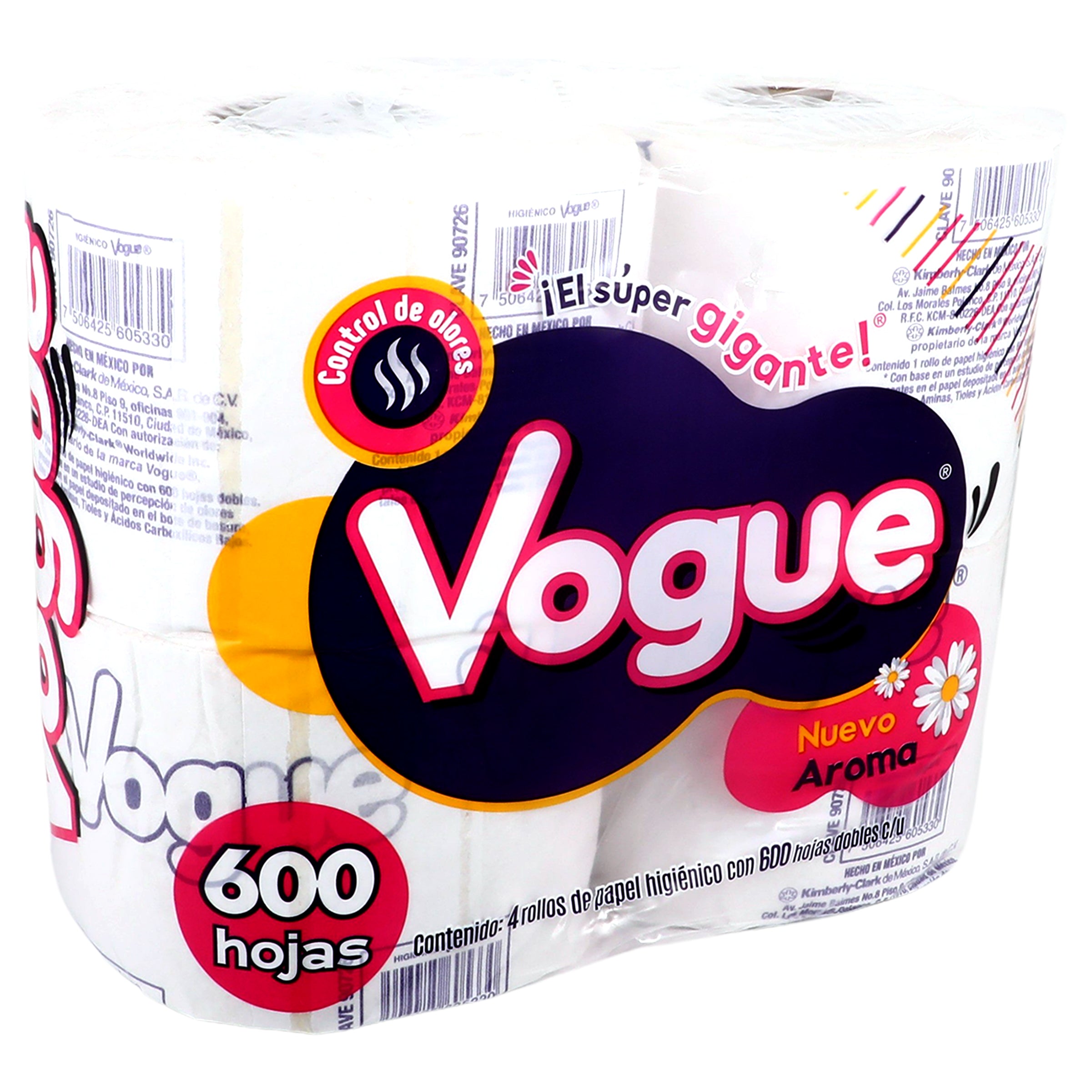 Papel Higienico Vogue Manzanilla Con 4 Rollos-2