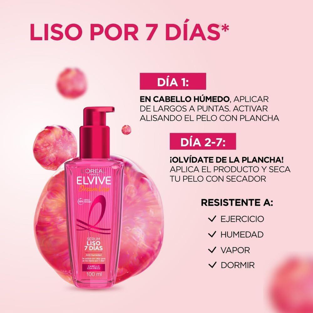 Serum Cabello Dream Liso 7 Dias Elvive 100 Ml