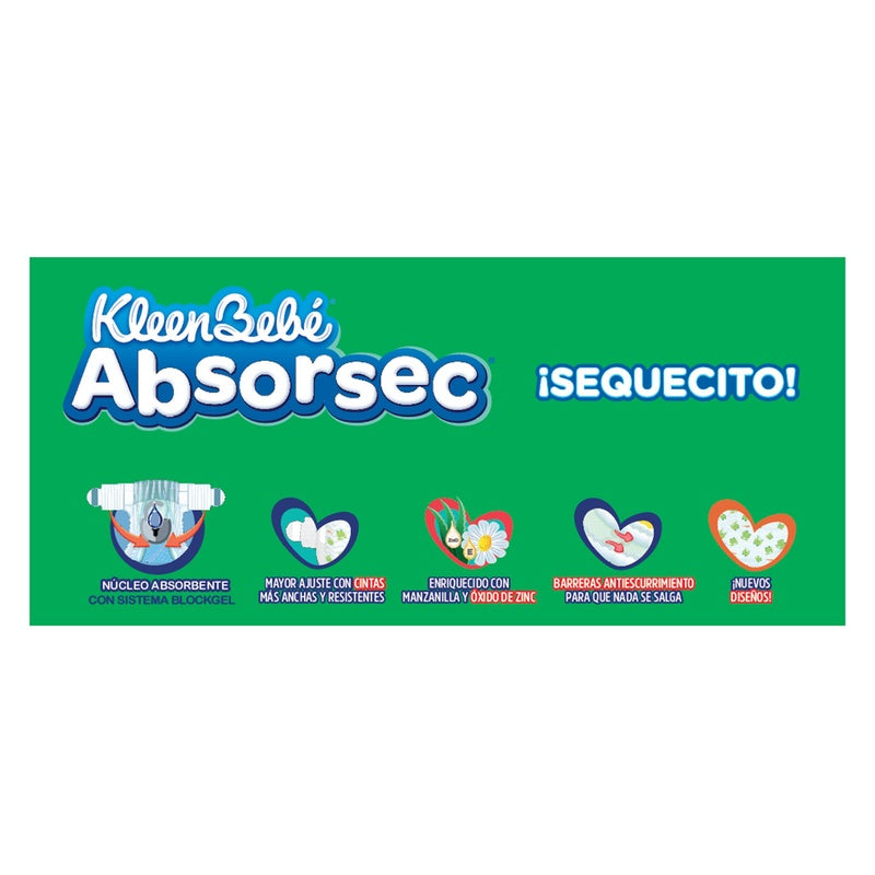 Pañal Absorsec Con 50 Piezas Grande 7506425660704  perfil 3