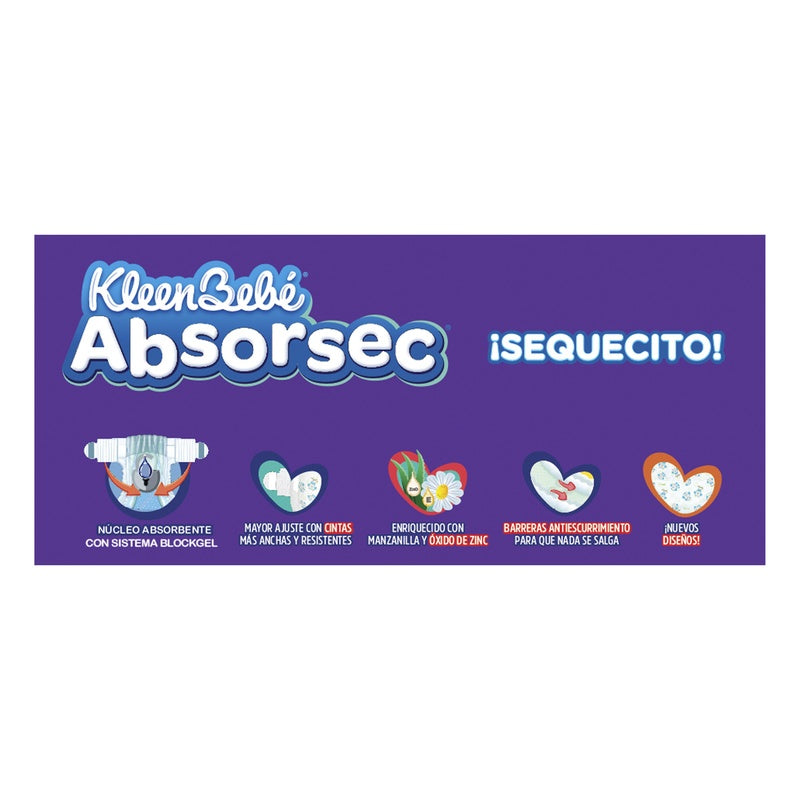 Pañal Absorsec Con 50 Piezas Jumbo 7506425660728 