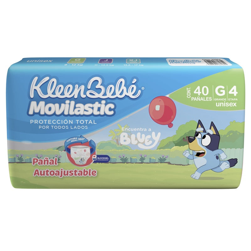 Pañal Kleen Bebe Movilastic Grande Con 40 Etapa 4 7506425661855  perfil 5