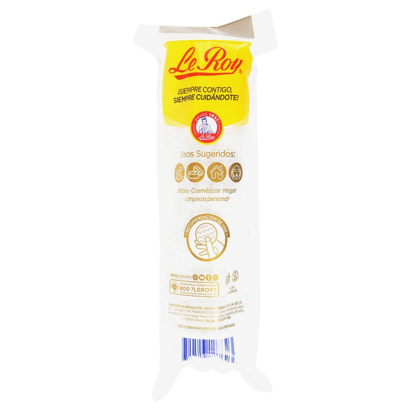 Pads Le Roy Premium Circulos Algodon Con 100 Piezas 729513107623  perfil 7