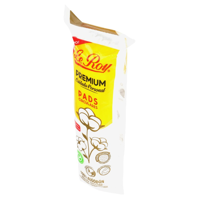 Pads Le Roy Premium Circulos Algodon Con 100 Piezas 729513107623  perfil 8
