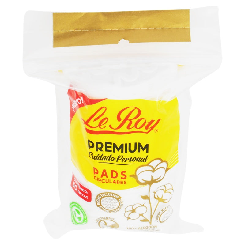 Pads Le Roy Premium Circulos Algodon Con 50 Piezas 729514000275 