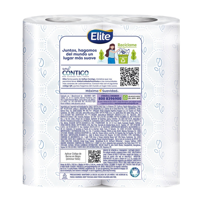 Papel Higienico Elite Lavanda Con 4 Rollos 7502247333116 perfil 5