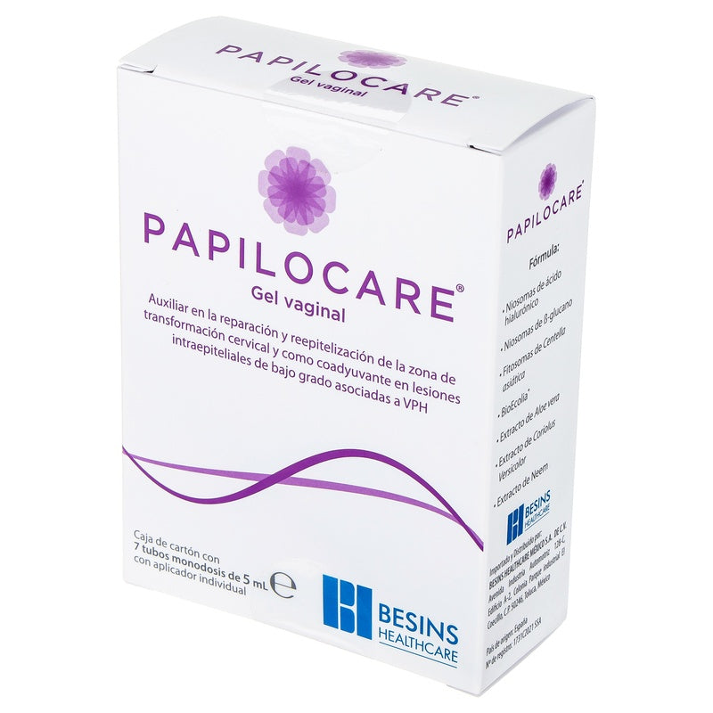 Papilocare Gel Vaginal 7 Tubos 5 Ml 8437018976232  perfil 3
