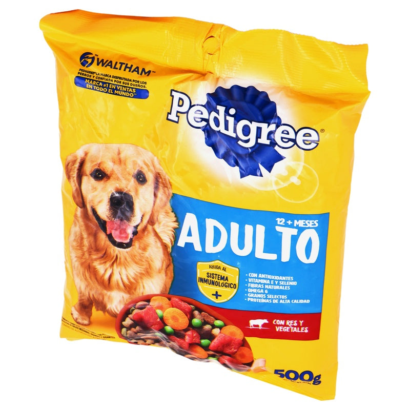 Pedigree Adulto Purpose Res Y Vegetales 500 G 7506174514716  perfil 4