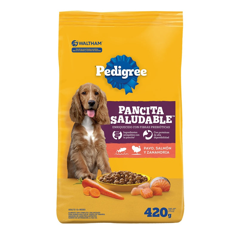 Pedigree Pancita Saludable Pavo/Salmon/Zanahoria 420 G 7506174516185 
