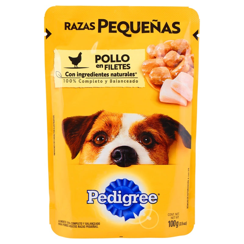 Pedigree Razas Pequeñas Pouch Pollo 24/100 G 706460249286  perfil 2