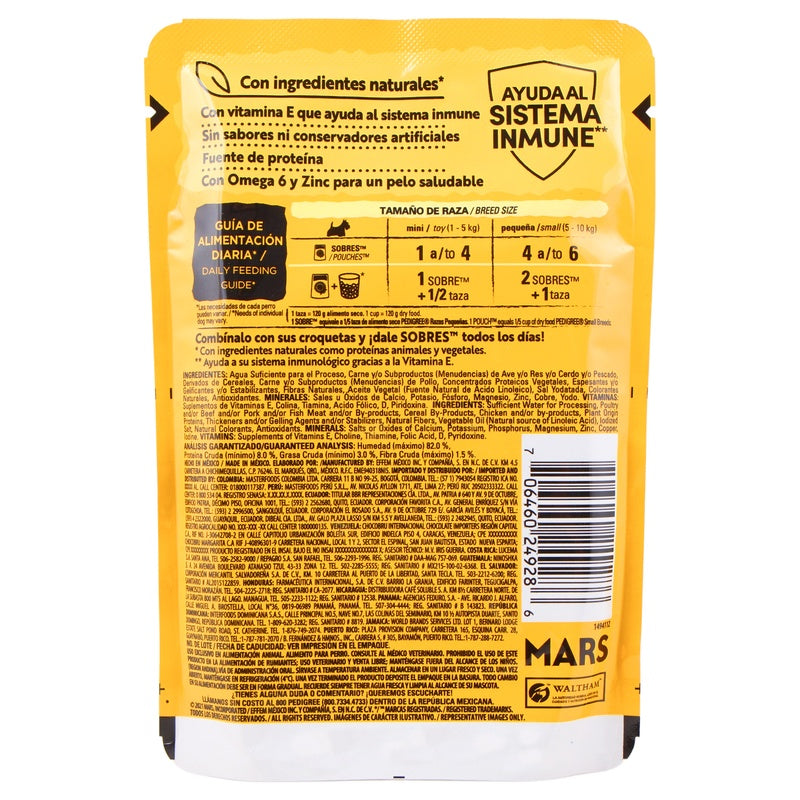 Pedigree Razas Pequeñas Pouch Pollo 24/100 G 706460249286  perfil 5