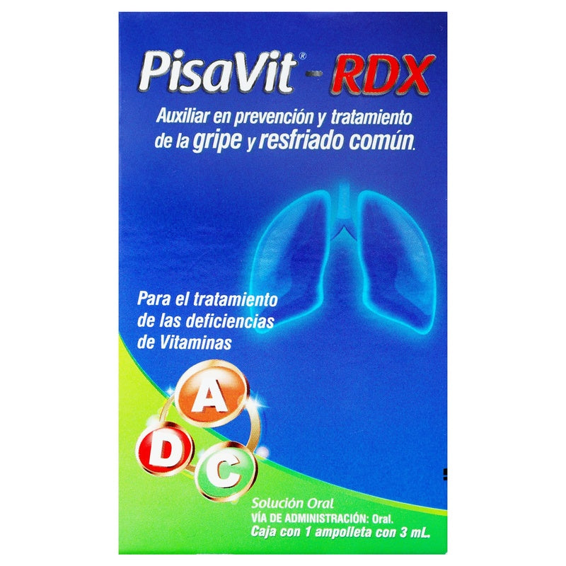 Pisavit-Rdx Solucion Oral 1X3 Ml Ampolleta 7502268541736 