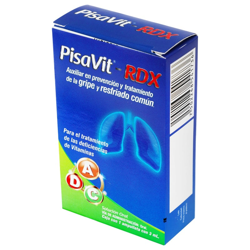 Pisavit-Rdx Solucion Oral 1X3 Ml Ampolleta 7502268541736  perfil 3