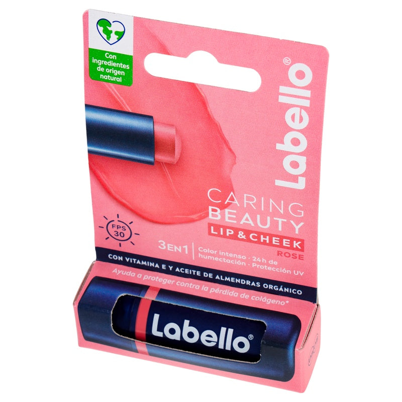 Pomada Labial Labello Caring-B Rose 4.8 G 4006000094663 