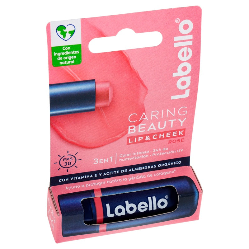 Pomada Labial Labello Caring-B Rose 4.8 G 4006000094663  perfil 7