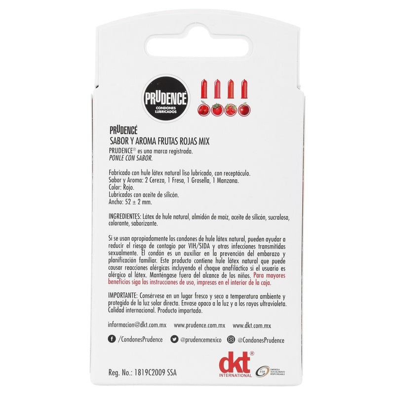 Preservativo Prudence Frutas Rojas Mix Con 5 7502214980312  perfil 15