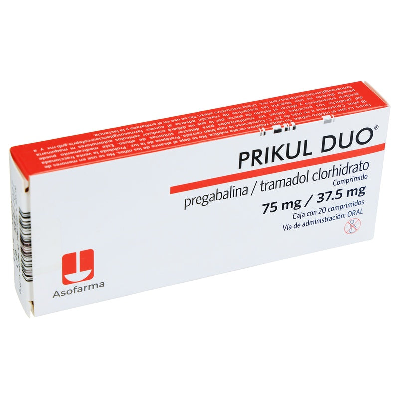 Prikul Duo 75/37.5 Mg Con 20 Capsulas 7730766002330  perfil 2