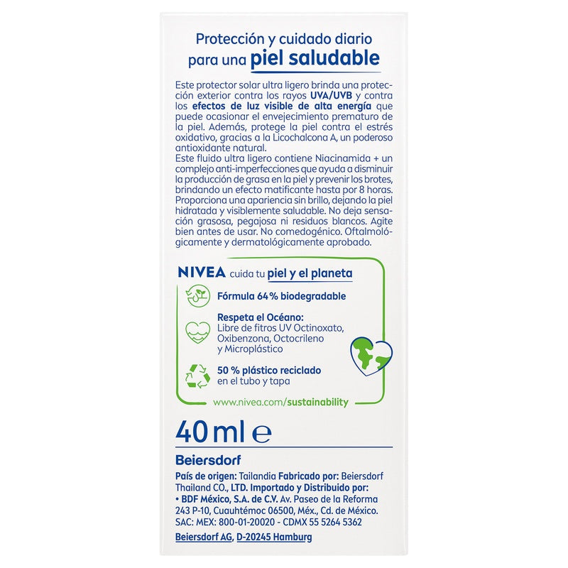Protector Nivea Derma Skin Anti-Imperfecciones Niacinamina 40 Ml 4006000122892  perfil 10