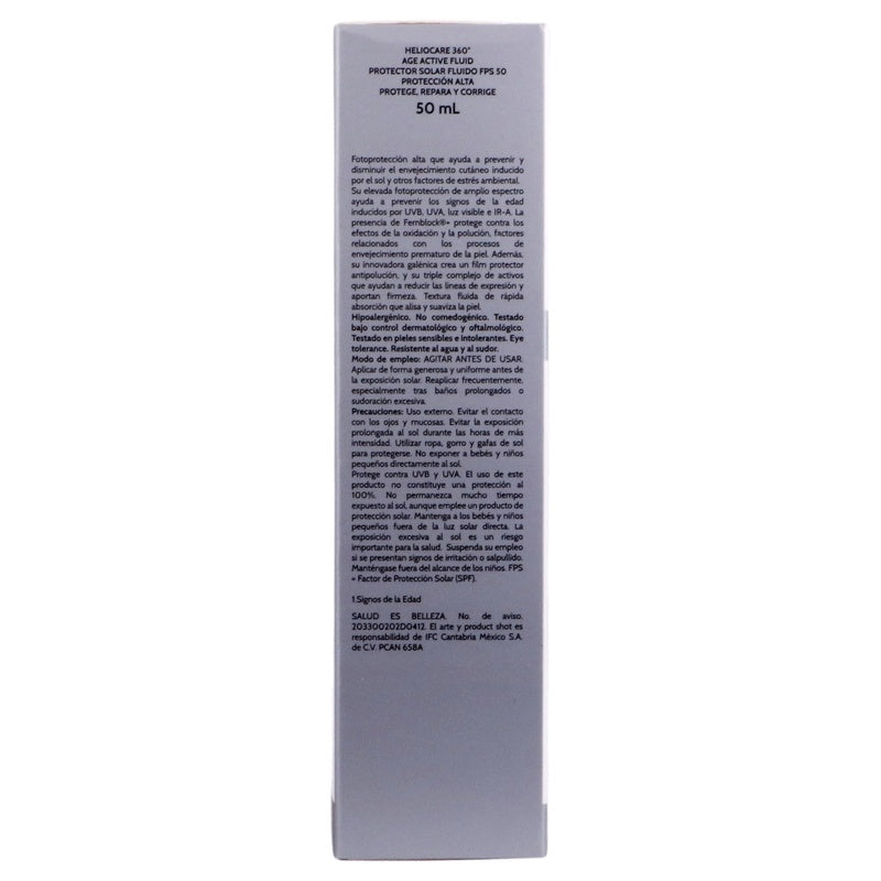 Protector Solar Heliocare 360 Pfs 50 50 Ml 8470001977786  perfil 5