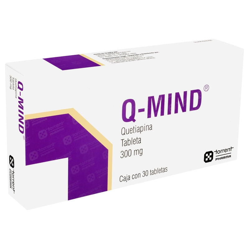 Q-Mind (Quetiapina) 300 Mg Con 30 Tabletas 8903855069654  perfil 7