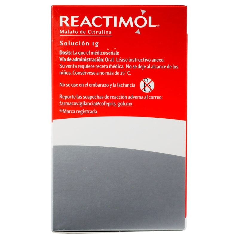 Reactimol 1 G Solucion Con 36 Sobres 7502267780075  perfil 3