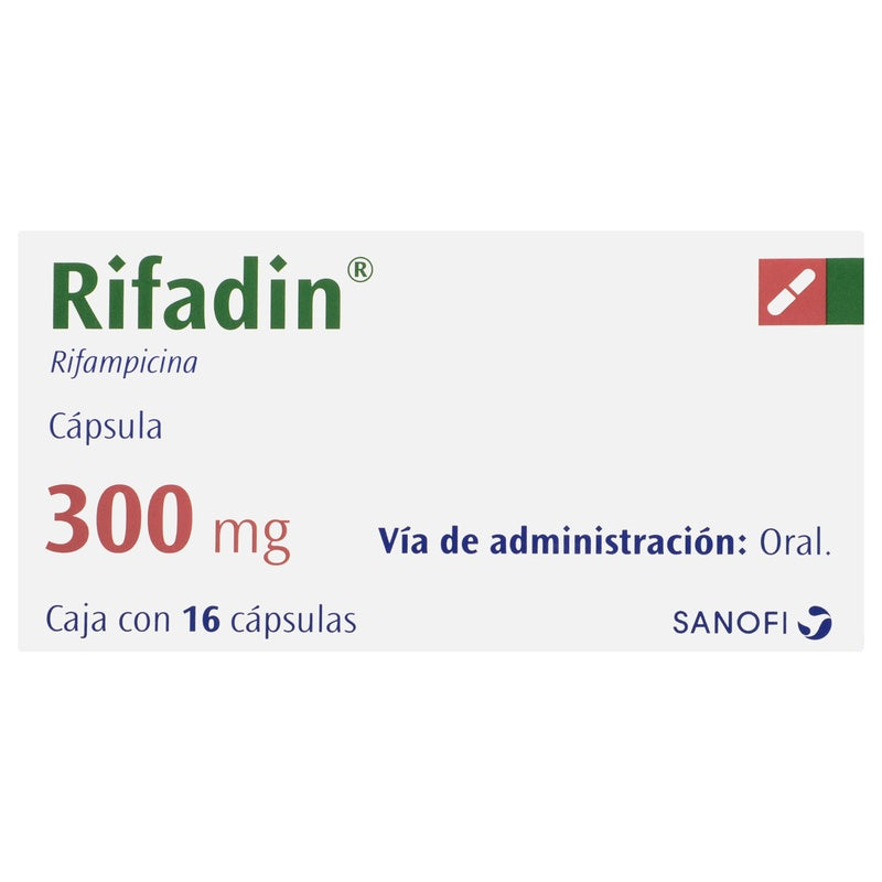 Rifadin 300 Mg Con 16 Capsulas 7501061017004 