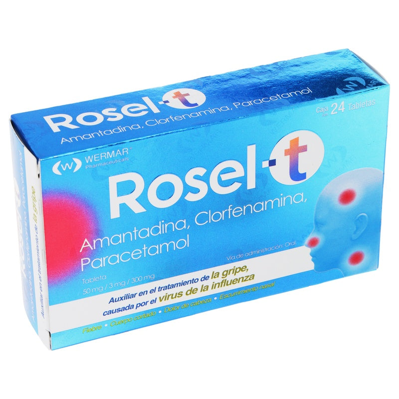 Rosel-T 50/3/300 Mg Con 24 Tabletas 7502240450896 